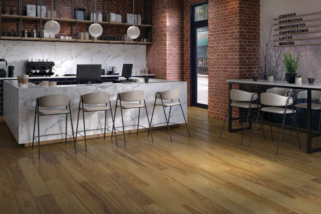 HiP Awards 2025 TimberTones Densified Hardwood for Armstrong Flooring for Hospitality: Hard Flooring