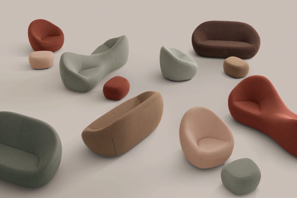 HiP Awards 2025 Jean Nouvel Seating Collection for Coalesse for Workplace: Lounge Collection