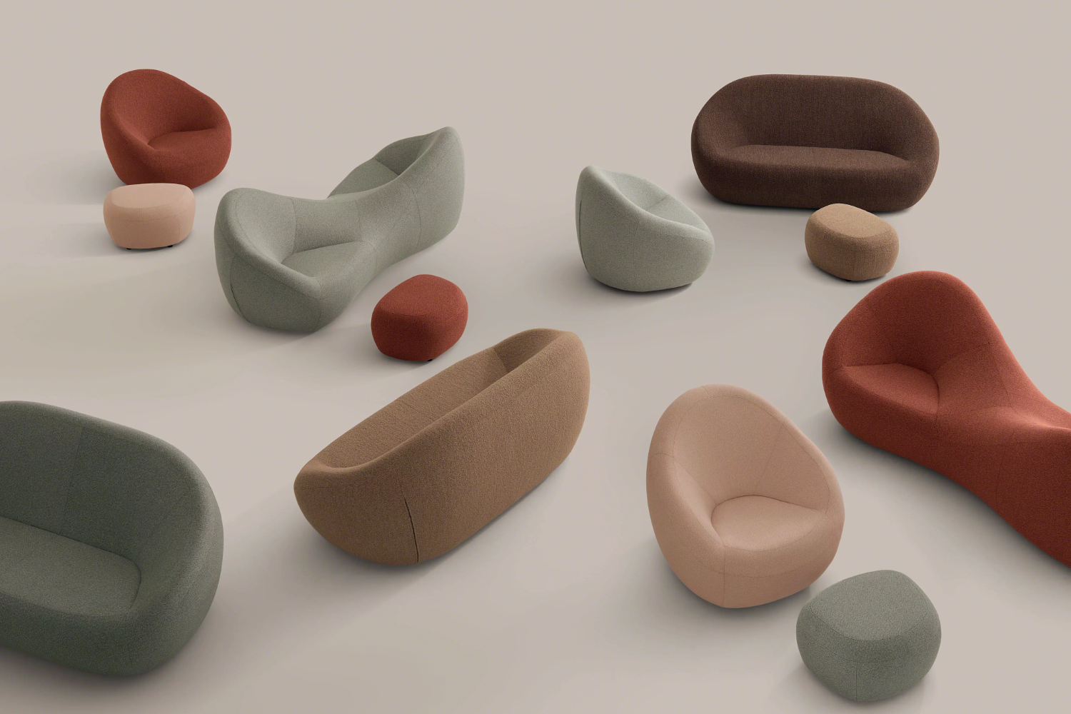 HiP Awards 2025 Jean Nouvel Seating Collection for Coalesse for Workplace: Lounge Collection