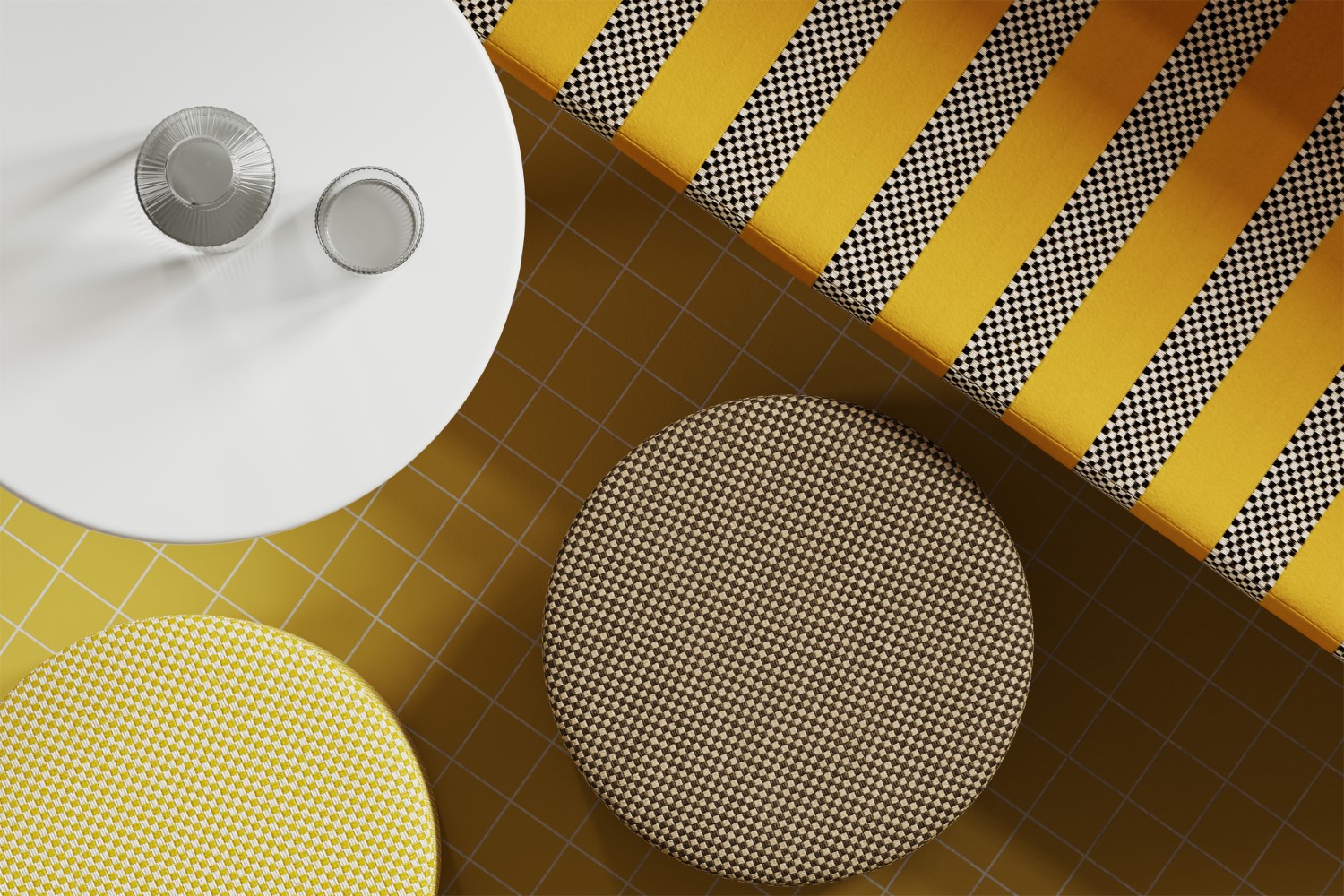 HiP Awards 2025 Emblem & Racetrack for Designtex for Hospitality: Fabrics & Textiles