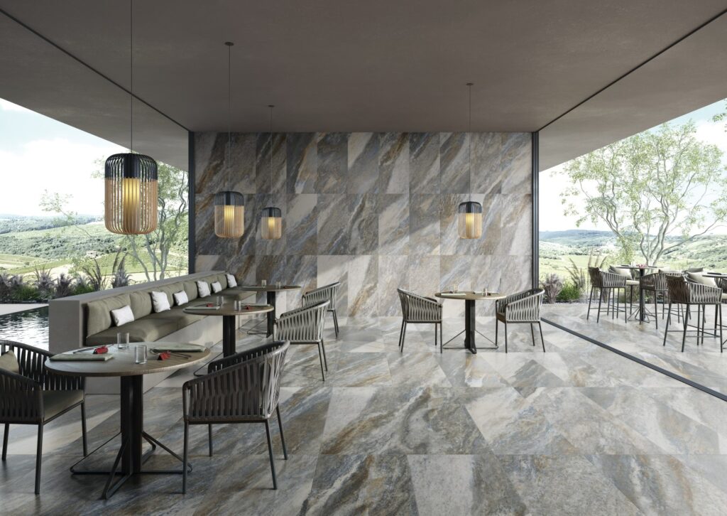 HiP Awards 2025 Caverna for Emser Tile for Hospitality: Hard Flooring