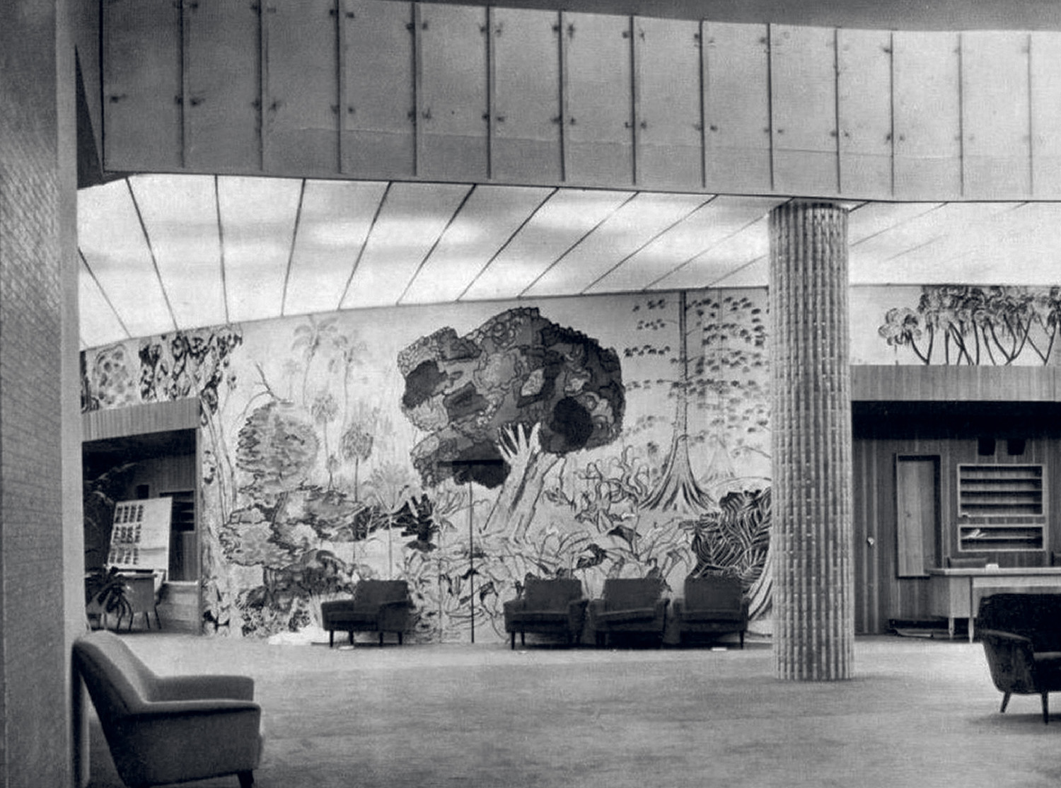 The lobby of Africa Hall