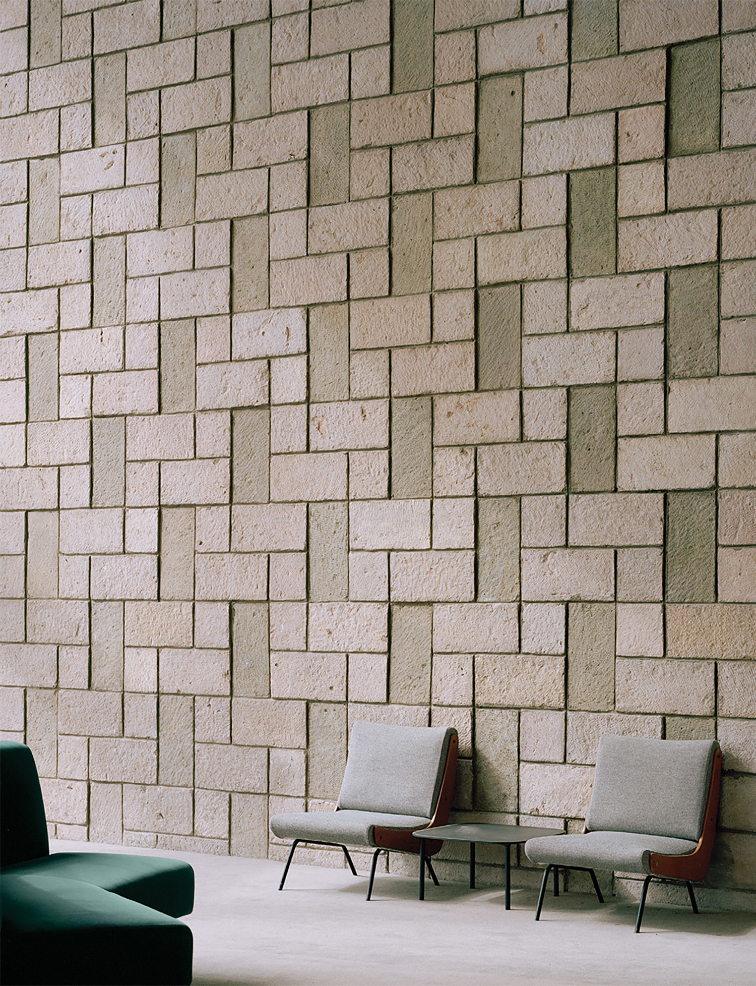 A wall made of bricks.