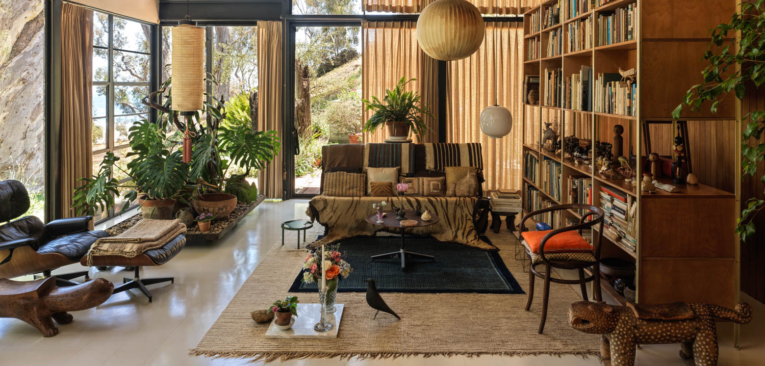 living room of Eames House