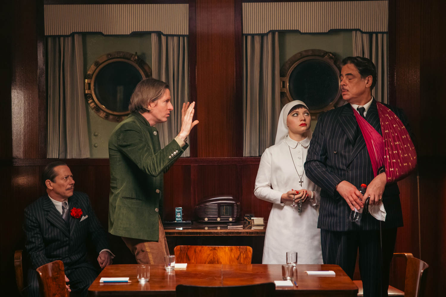 actors together for The Phoenician Scheme