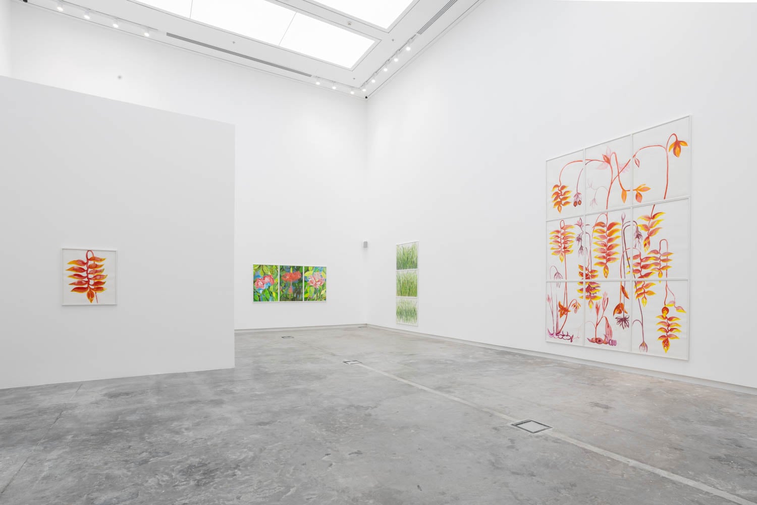 view of showroom with floral artwork