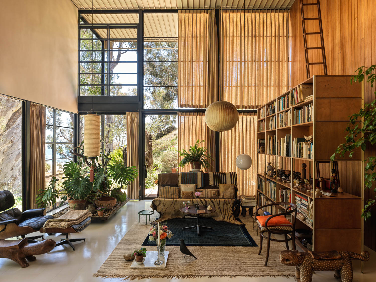 living room of Eames House