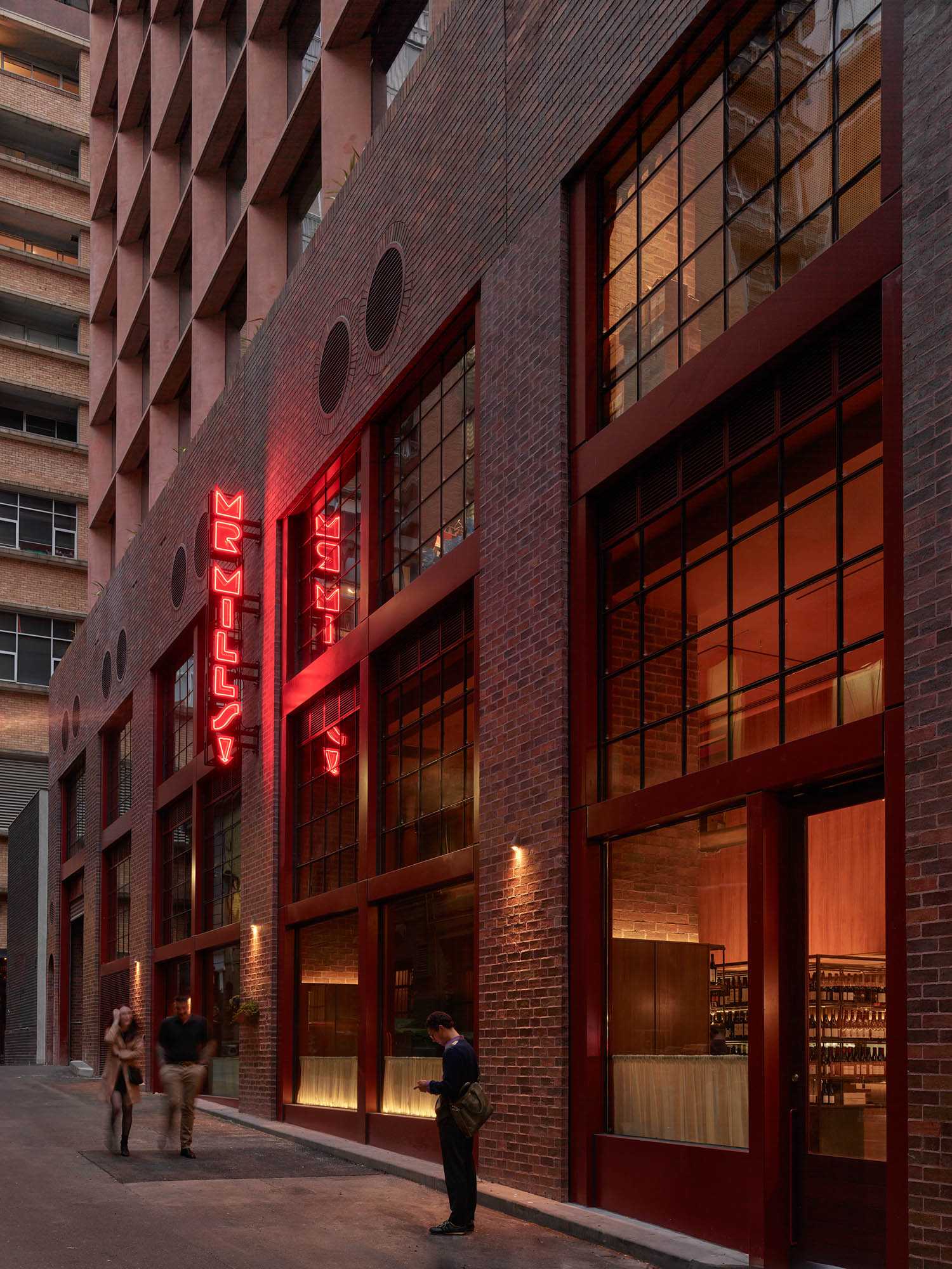 exterior facade of Mr Mills