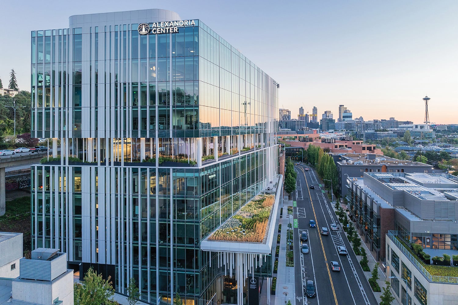 A city with a lot of buildings and a lot of cars