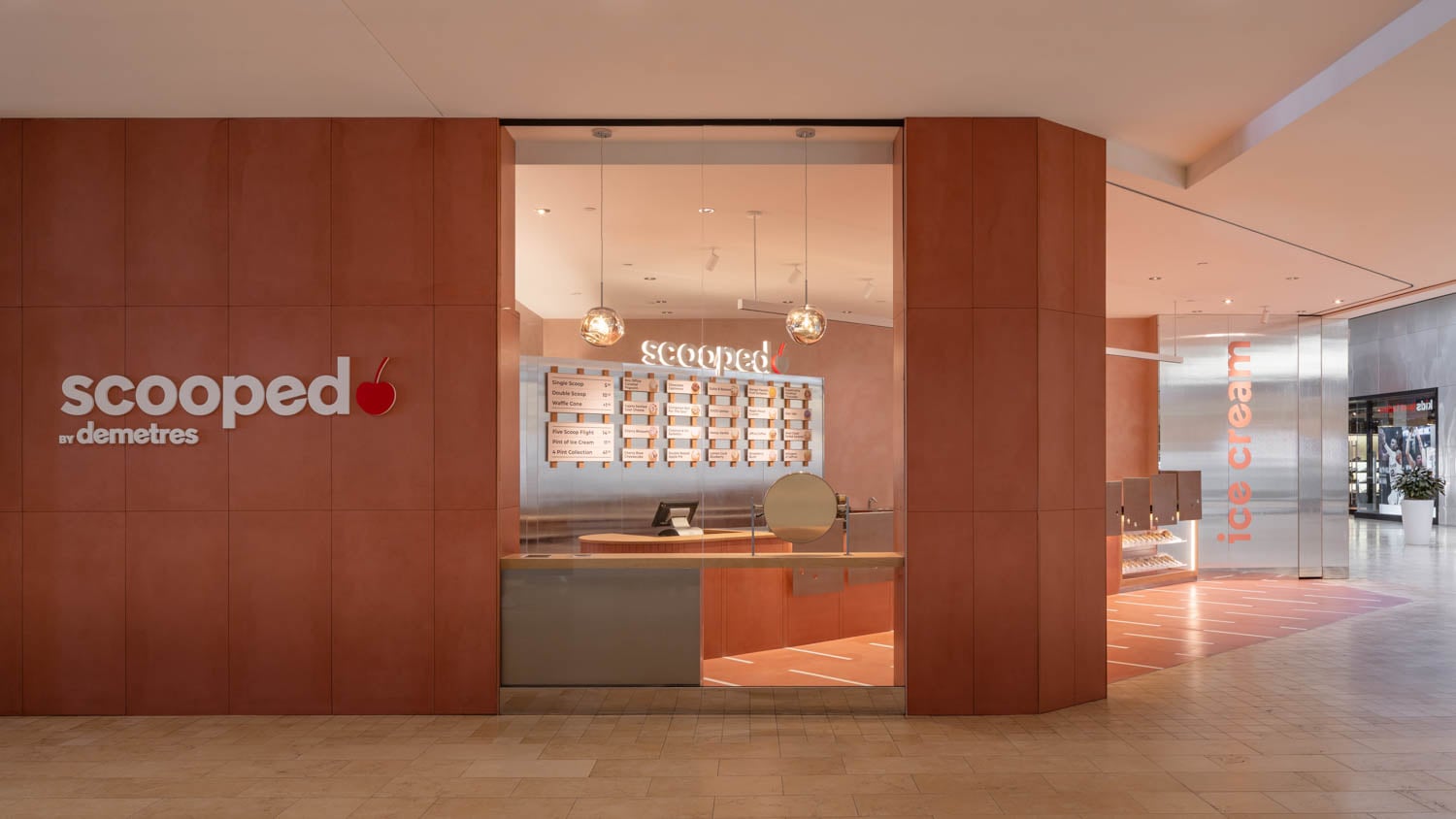 ice cream store entrance