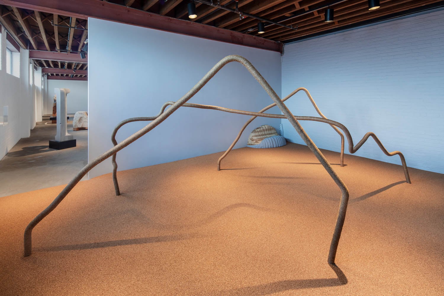 room with multiple steel pipes