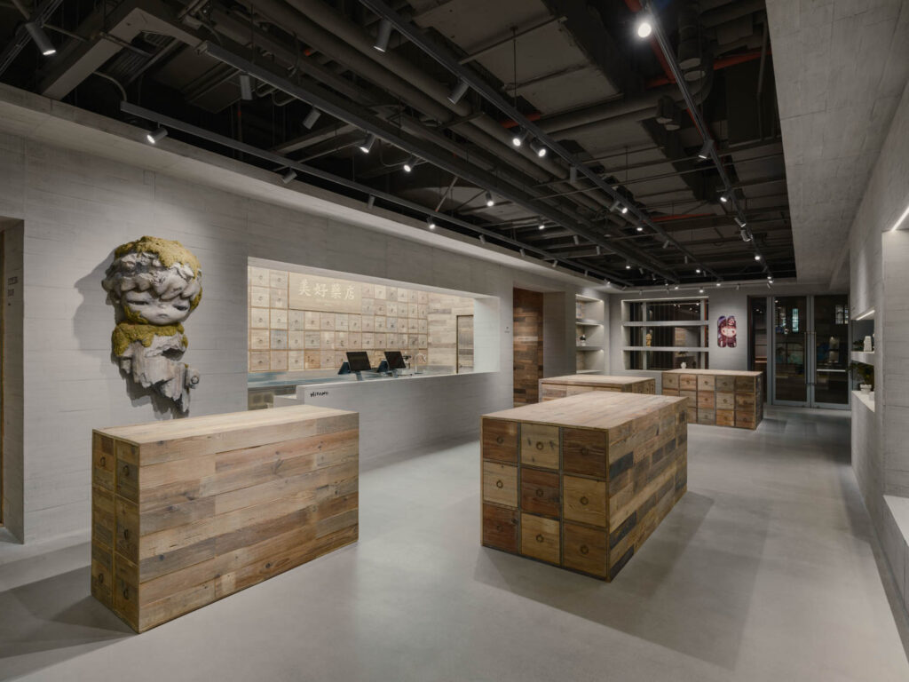 interior of Hirono Pop Mart Shanghai by Studio Profile