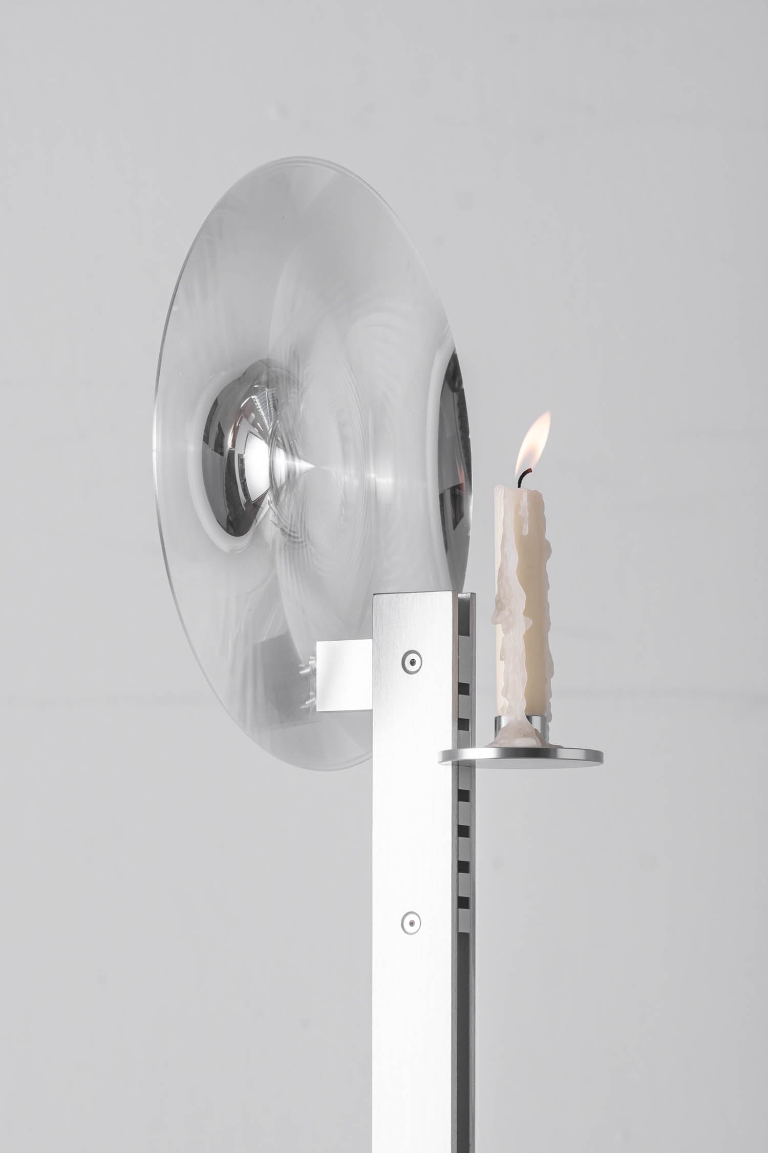 tall white fan