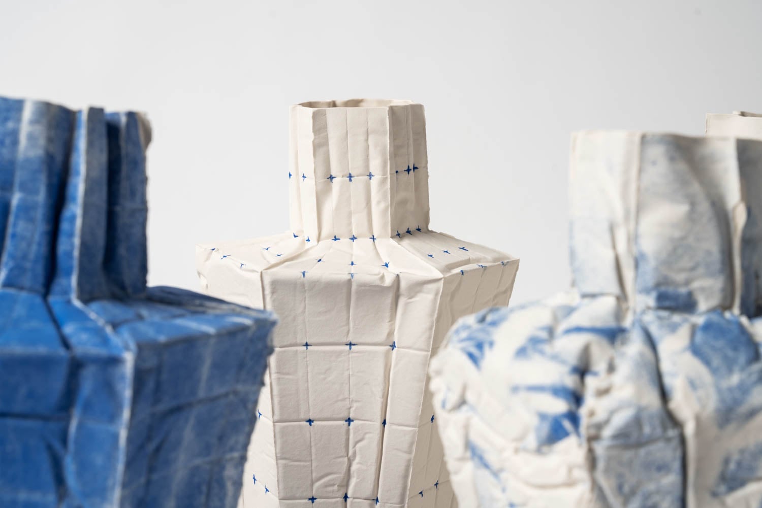 multiple vases in a row