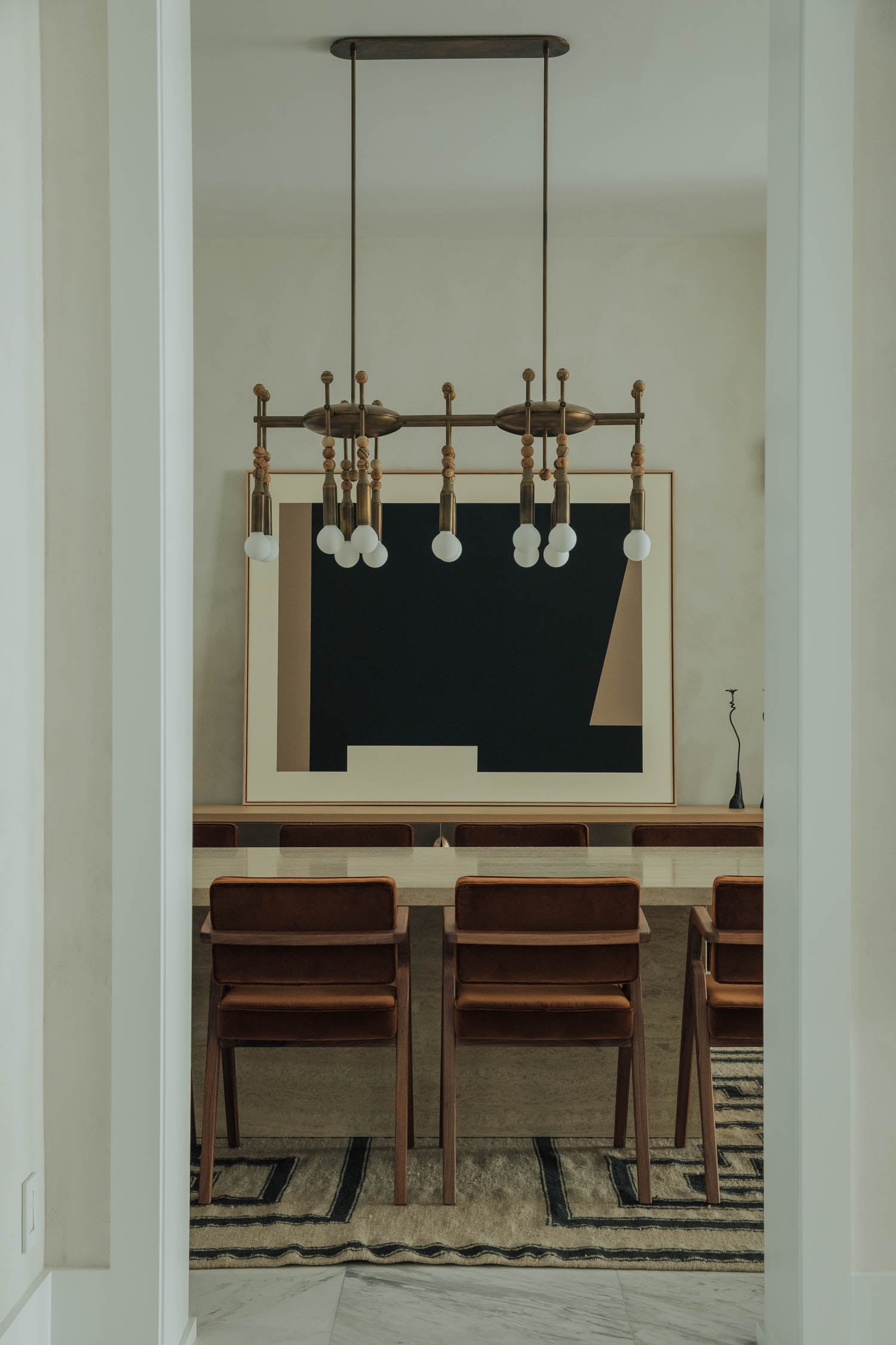 view into dining room