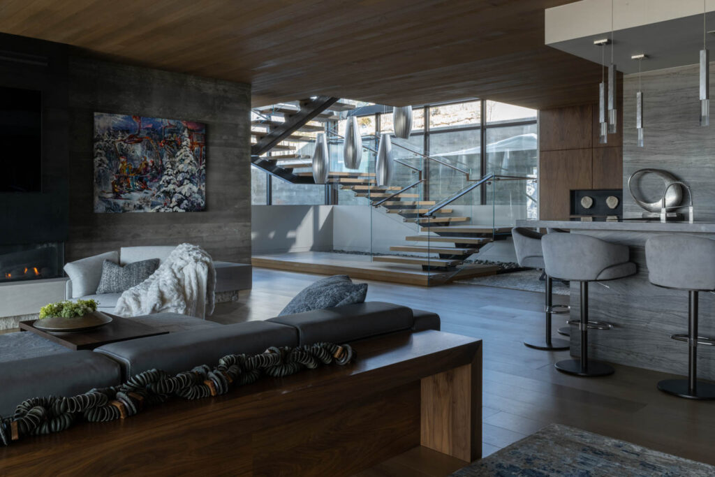 Image showcasing Behind This Mountain Home By Upwall Design Architects