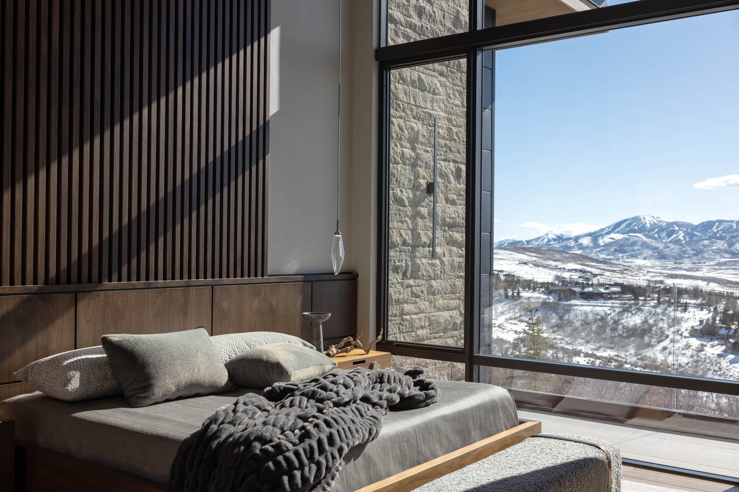 bedroom overlooking view