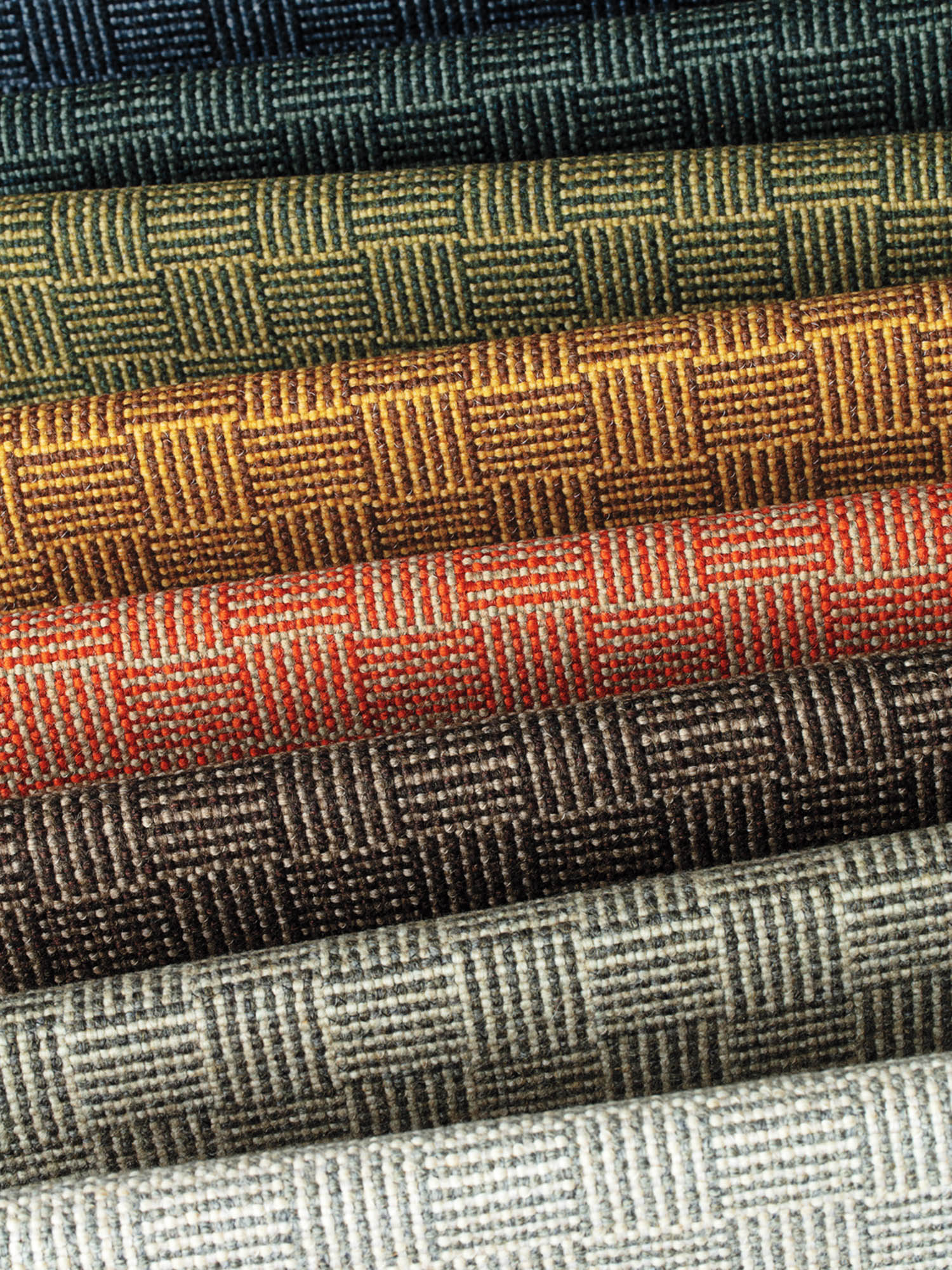 multiple stacks of fabric