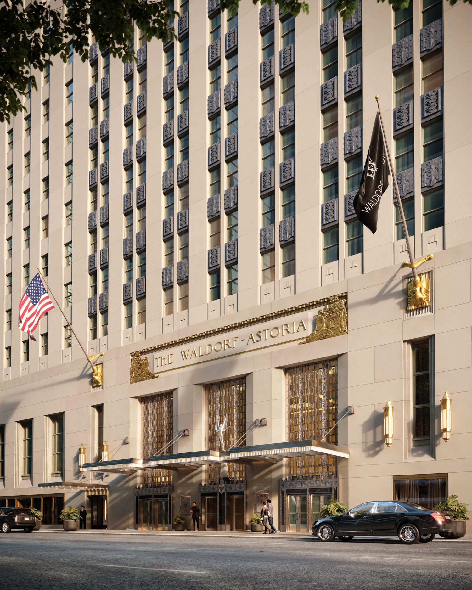 Exterior of Waldorf Astoria