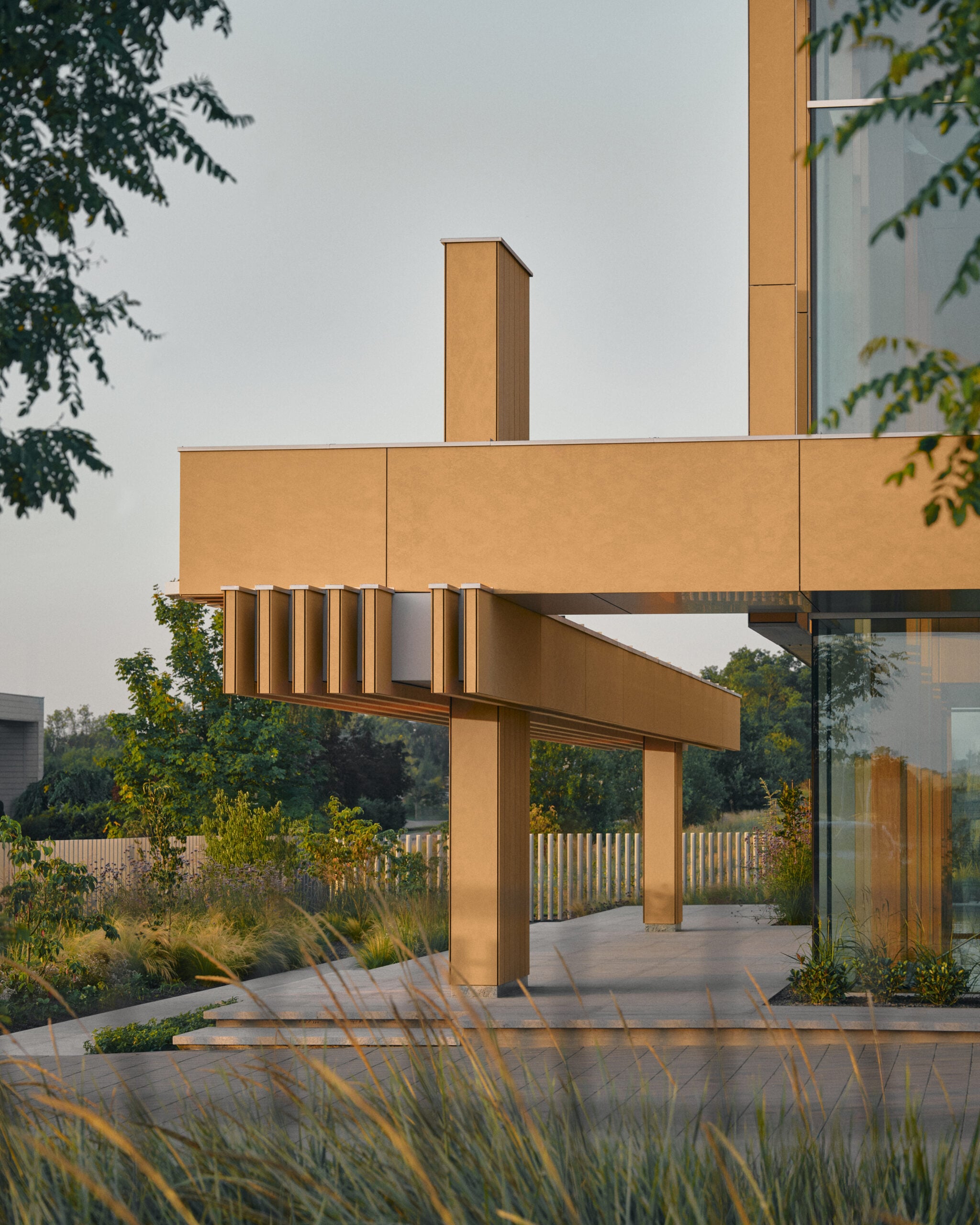 terrace area with lots of greenery