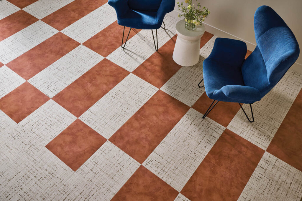 AHF image of checkered carpet