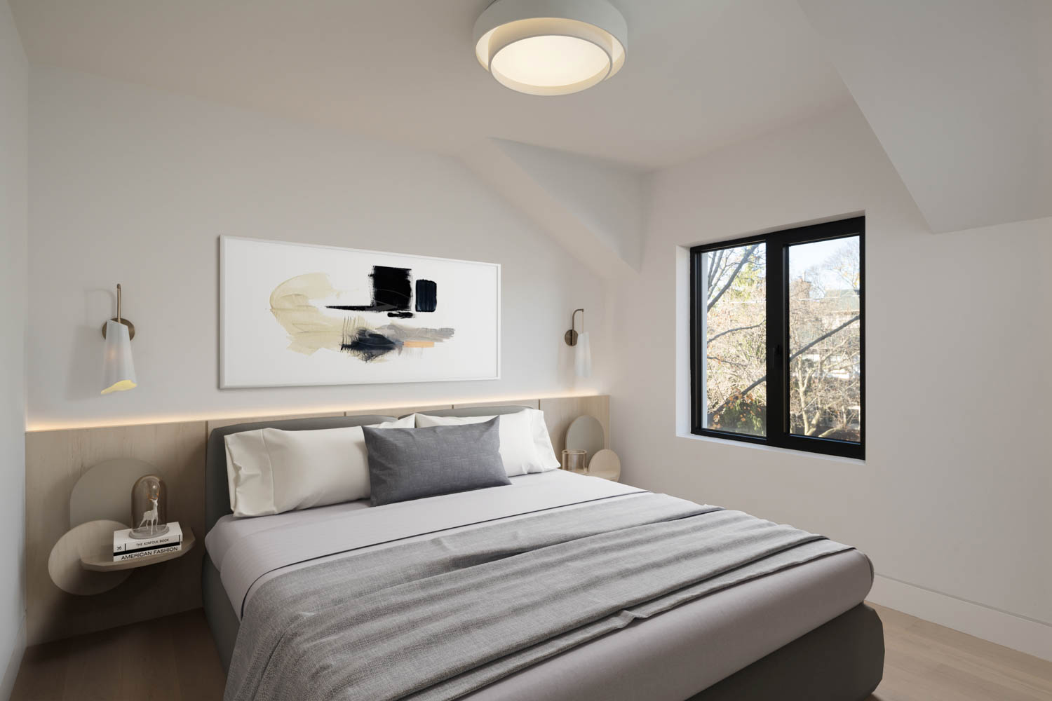 bedroom with small window