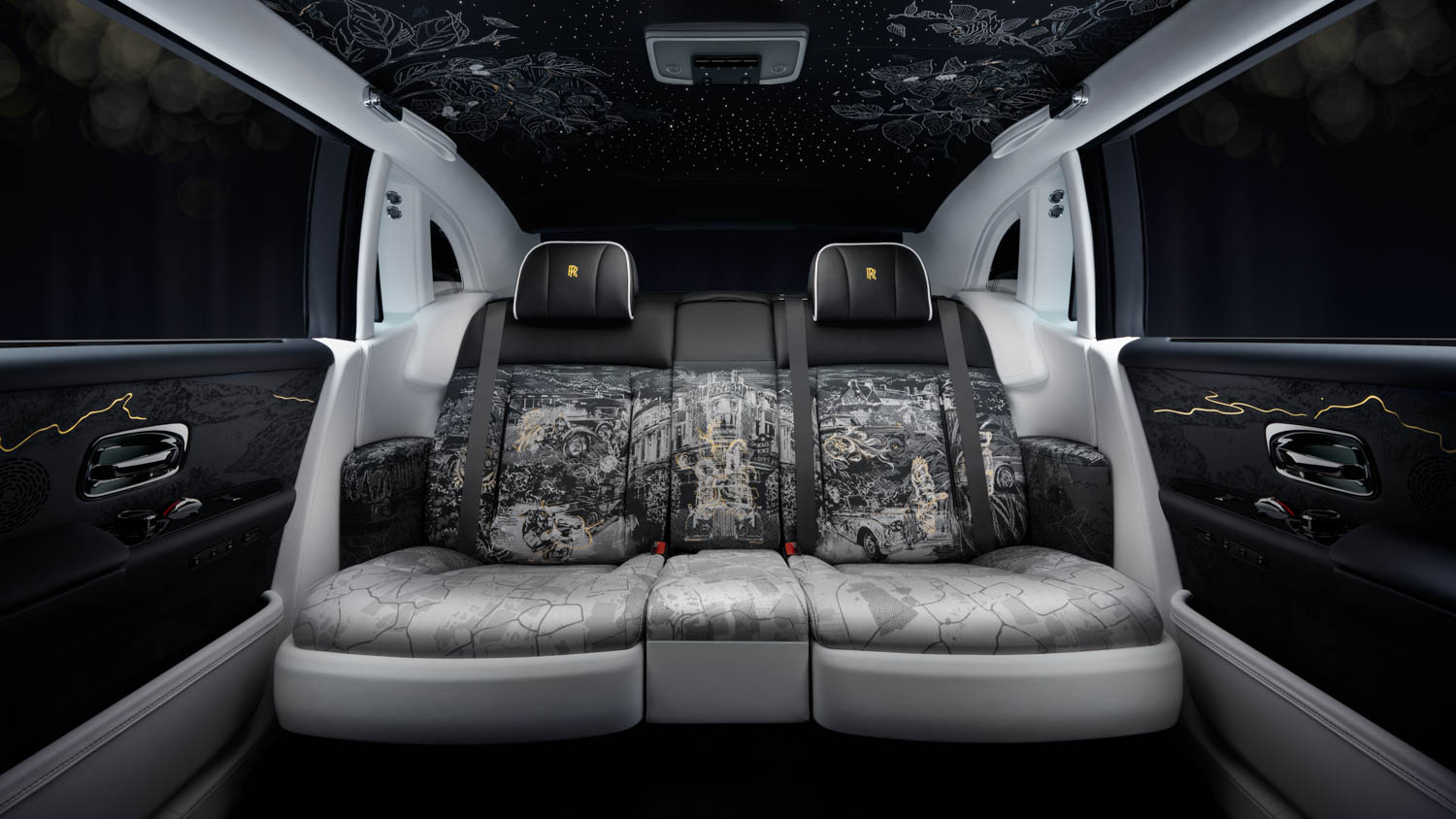 interior of Rolls-Royce Phantom Centenary car