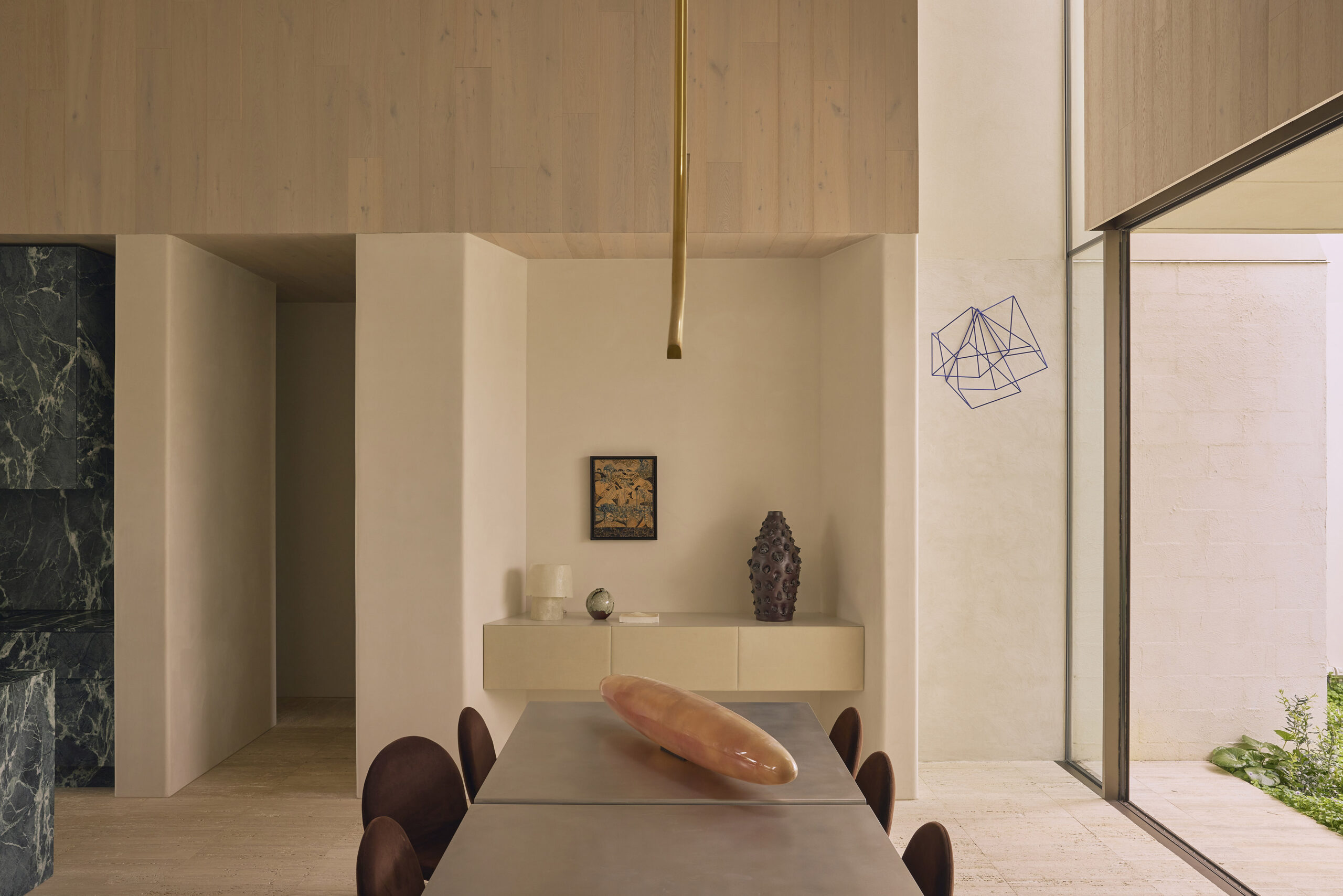 dining area with view of the whole home