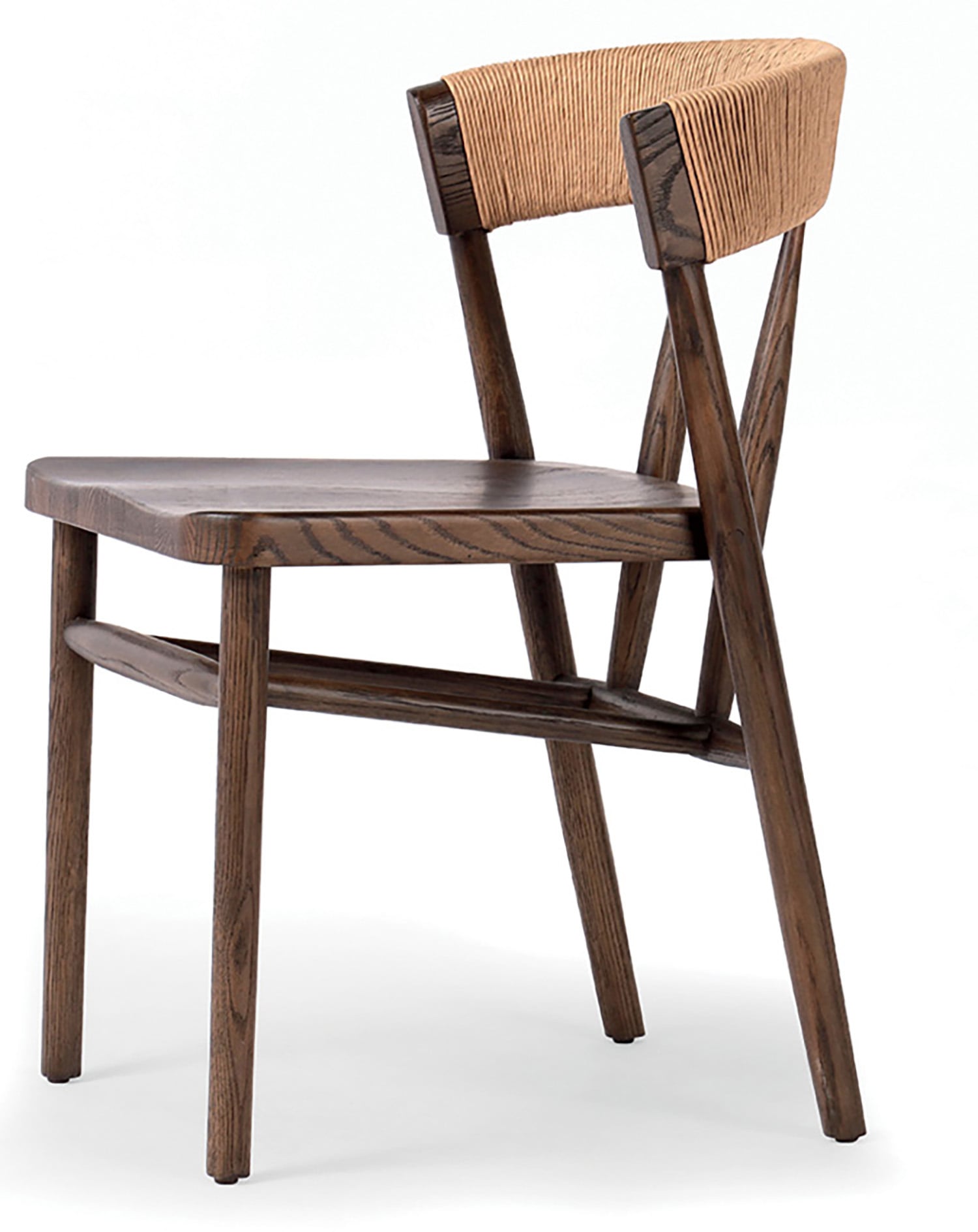 A wooden chair with a seat made out of wood