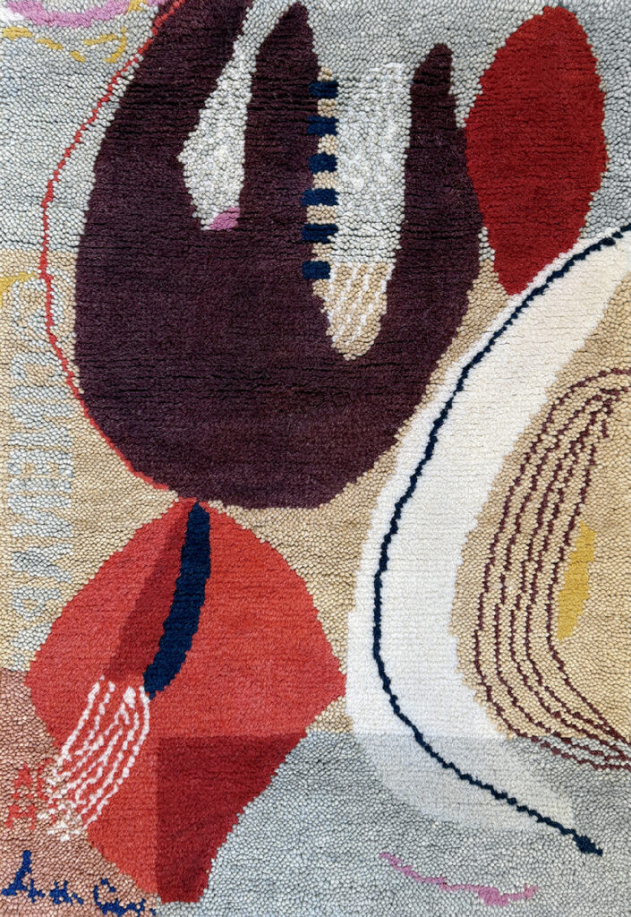 A rug with a pattern of different colors