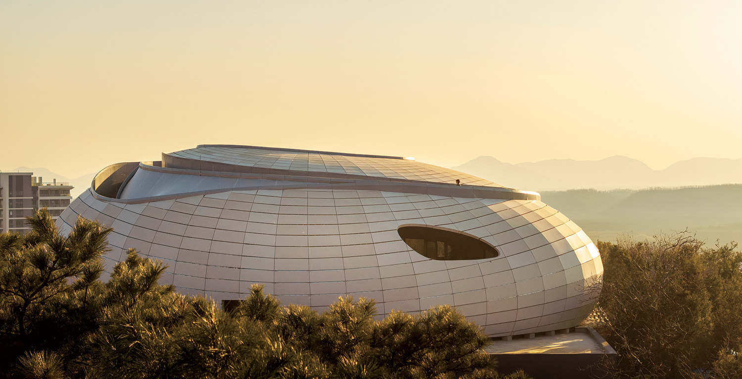A building with a dome on top of it