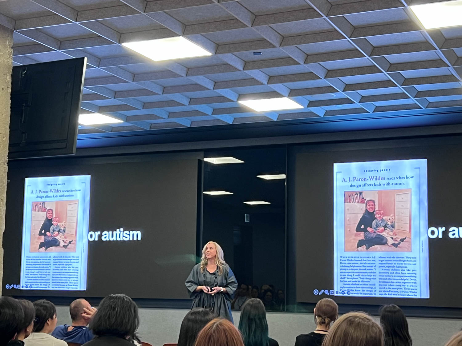 aj paron giving at keynote