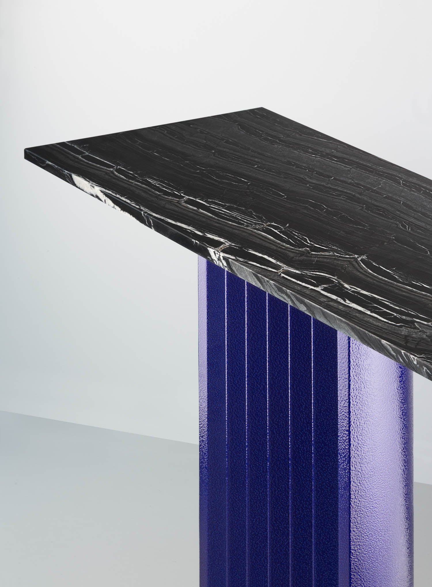 bottom of blue table