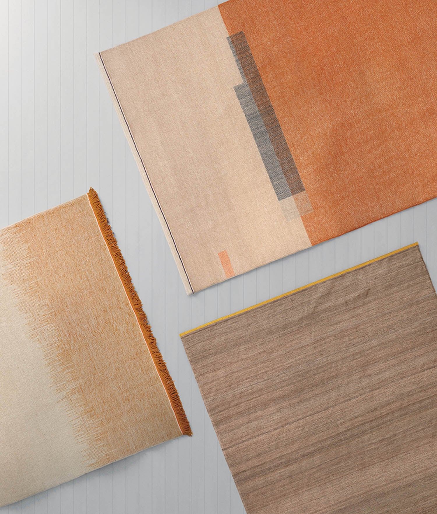 orange and brown rugs