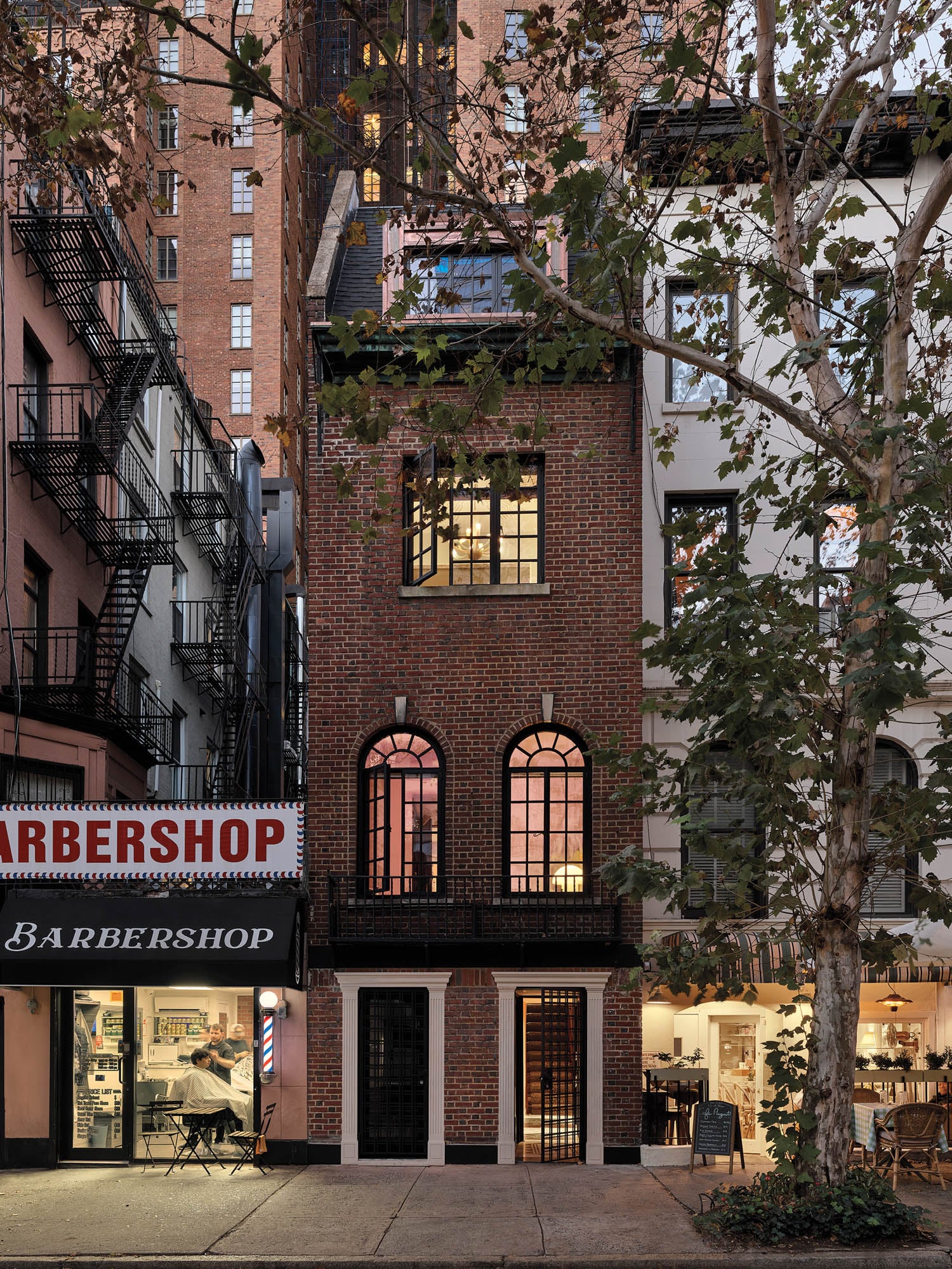 brick exterior facade of home