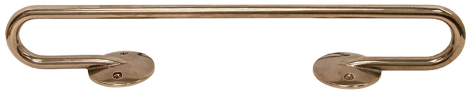 A brass plated brass handle.