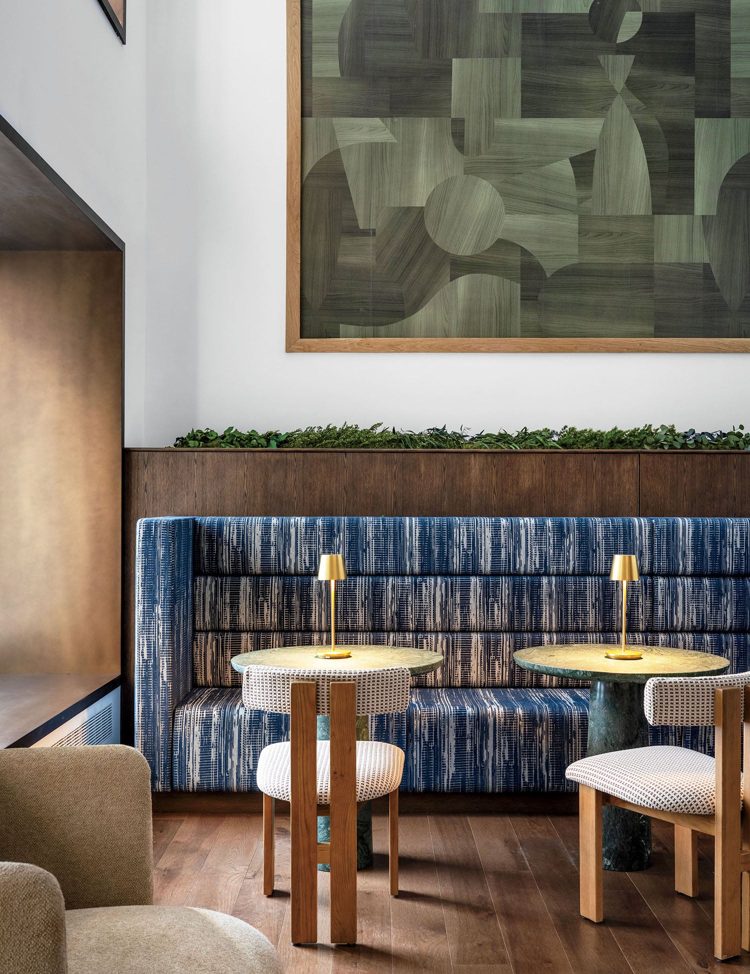 A painting on the wall.