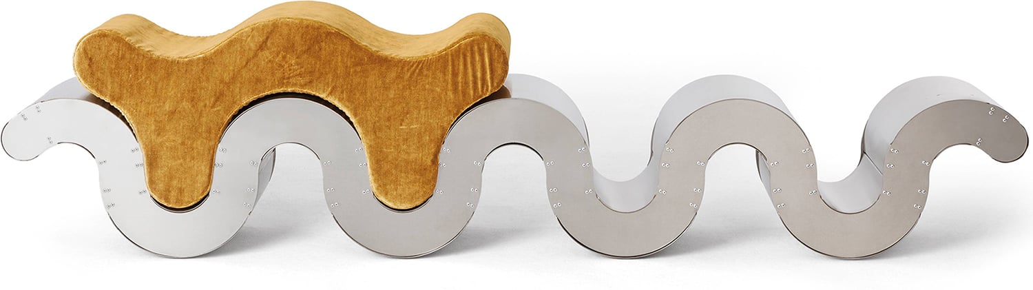 a pair of tooth shaped stools