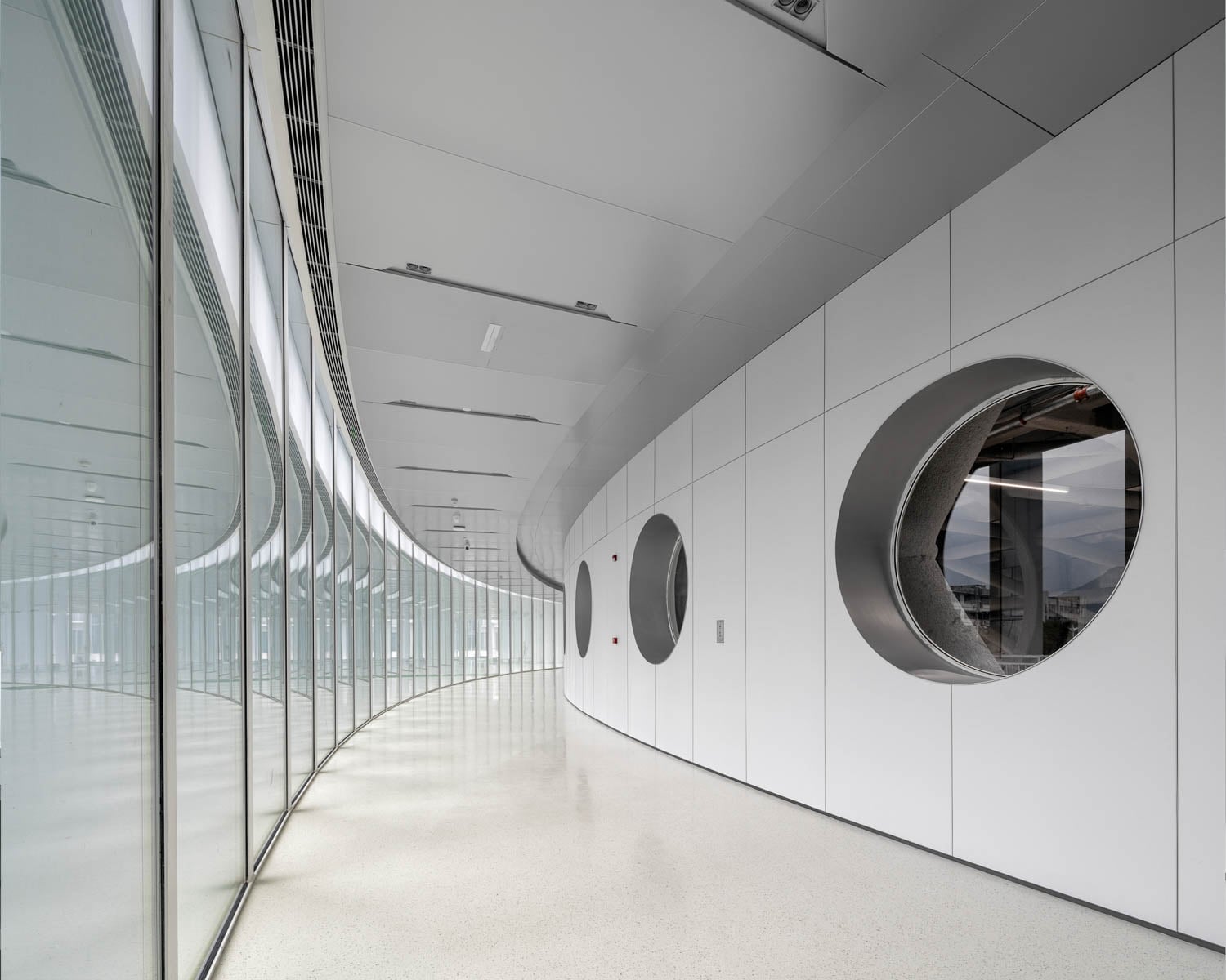 hallway for training center