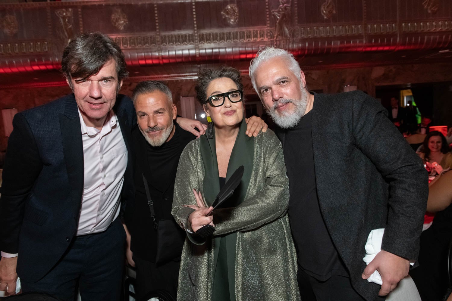 Cindy with Hector Esrawe and other attendees