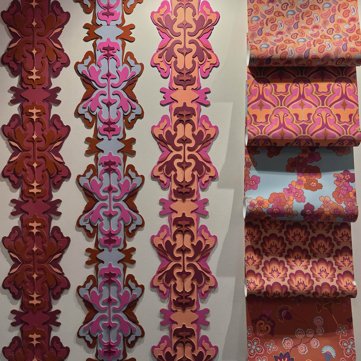 colorful patterns on textile