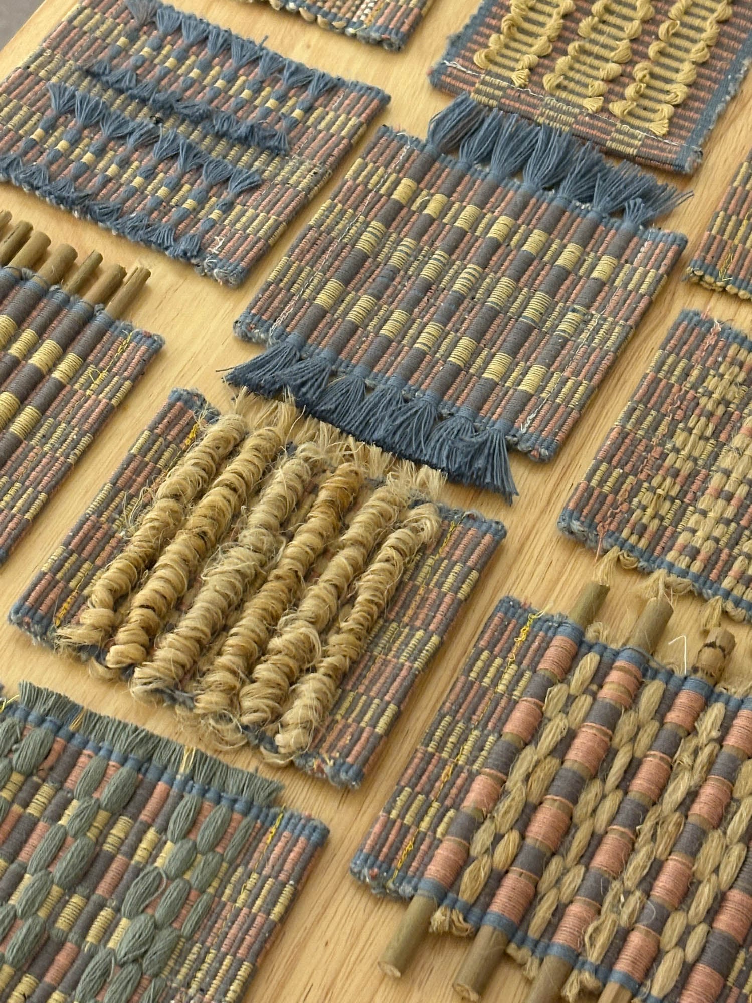 multiple textile samples