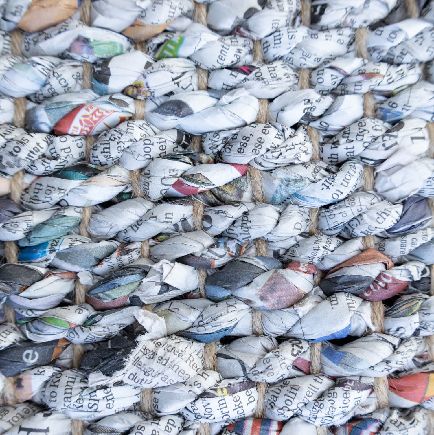 fiber made of recycled newspapers