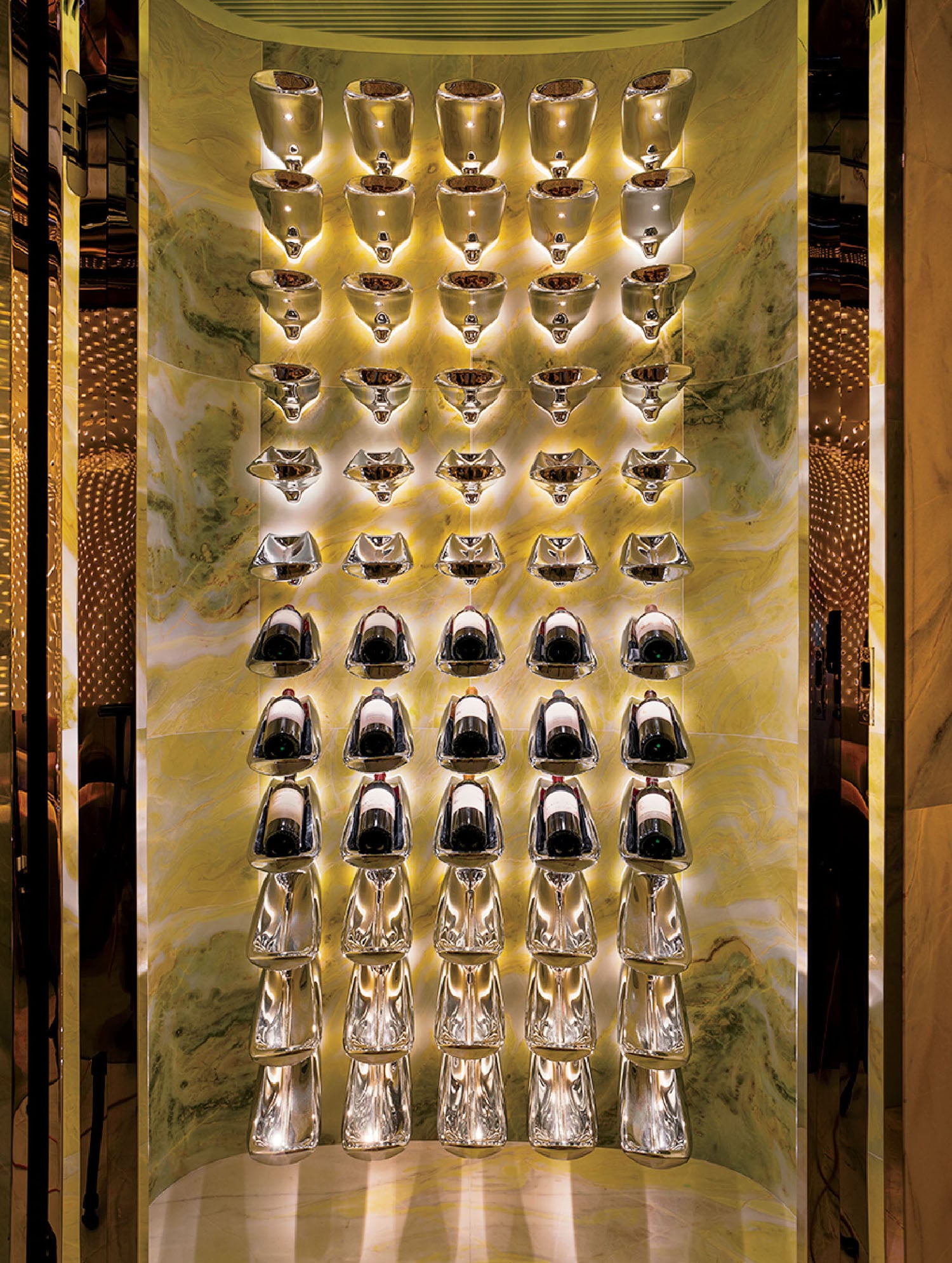 A display of shoes and shoes on display.