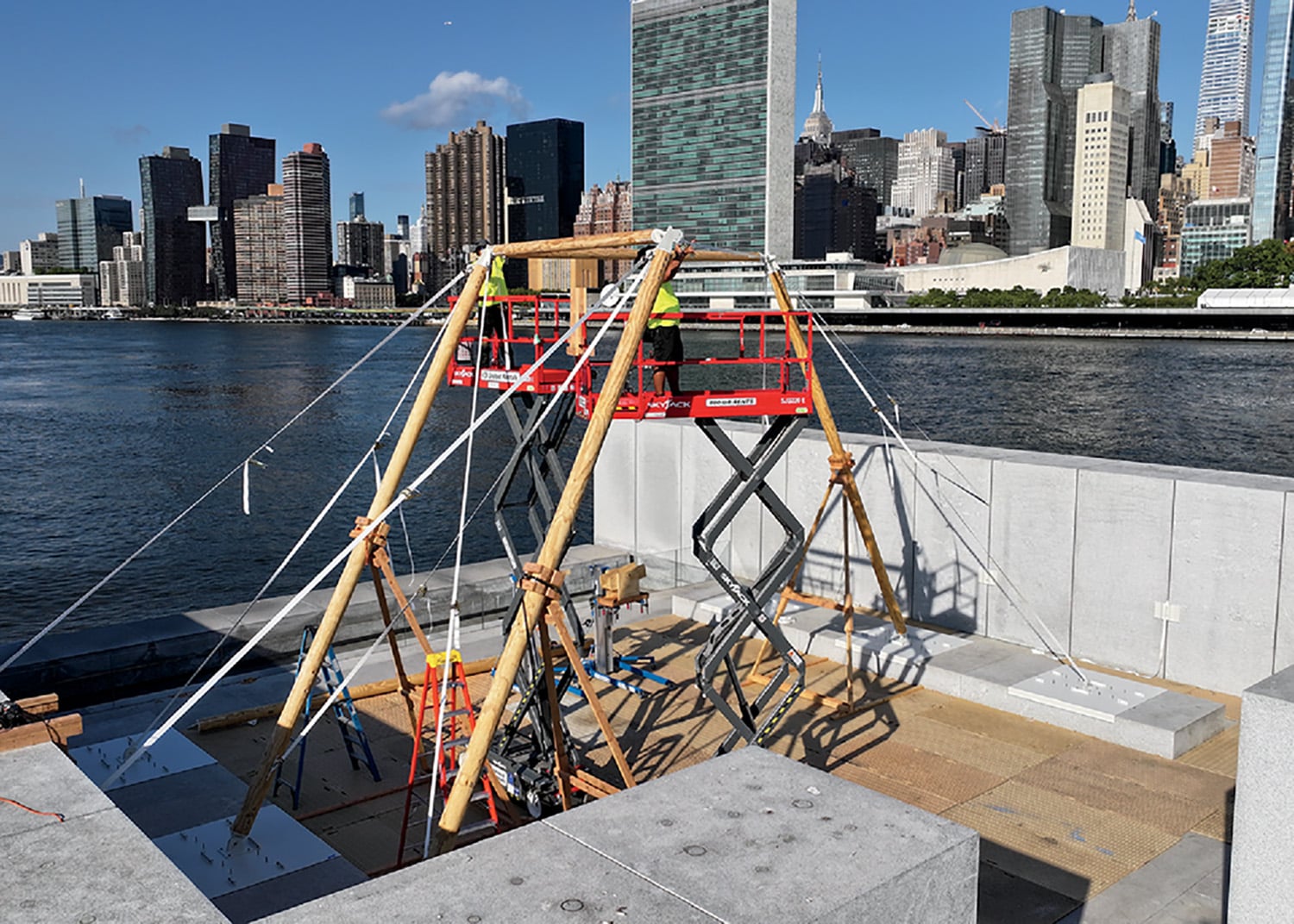 A construction site.