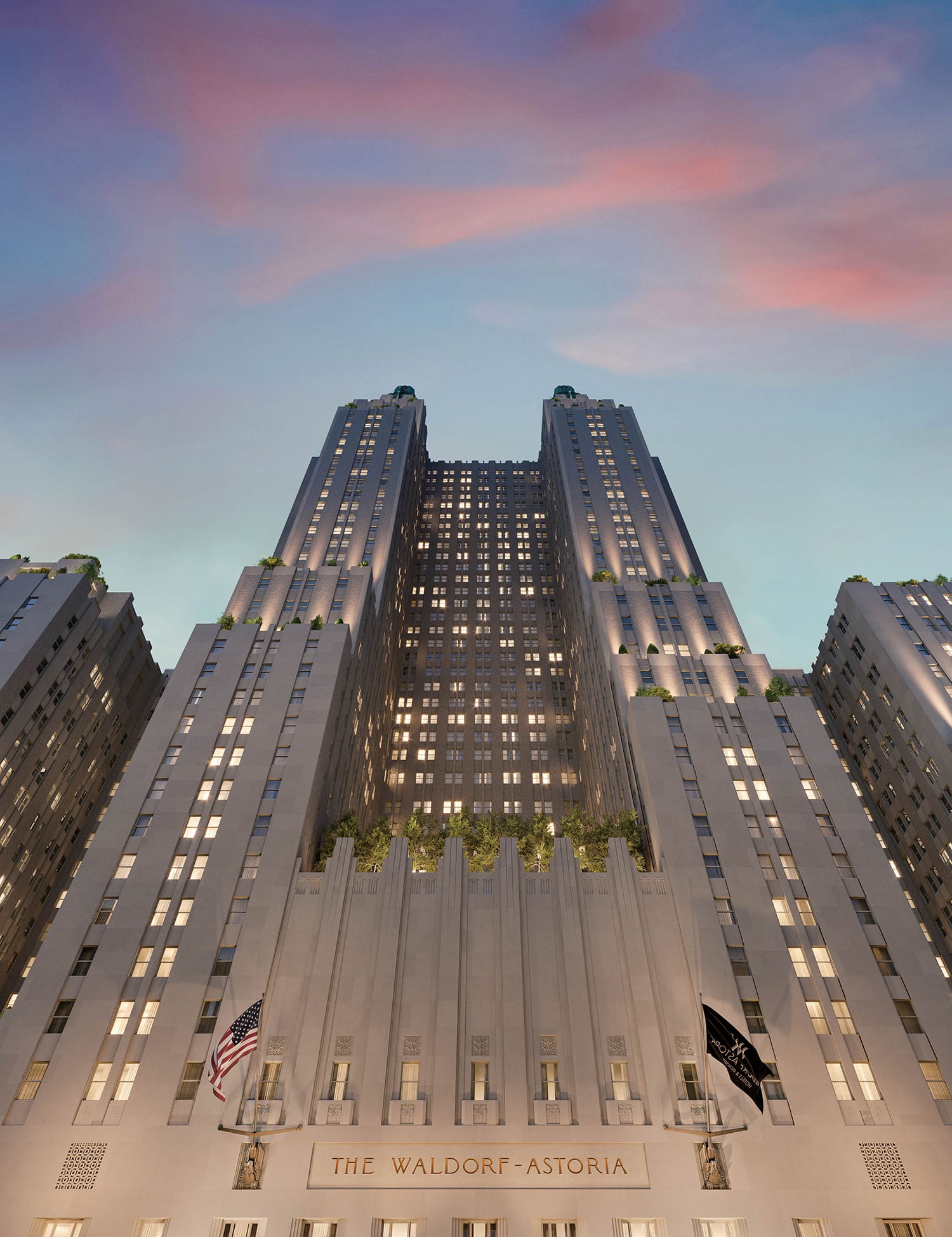 A very tall building.