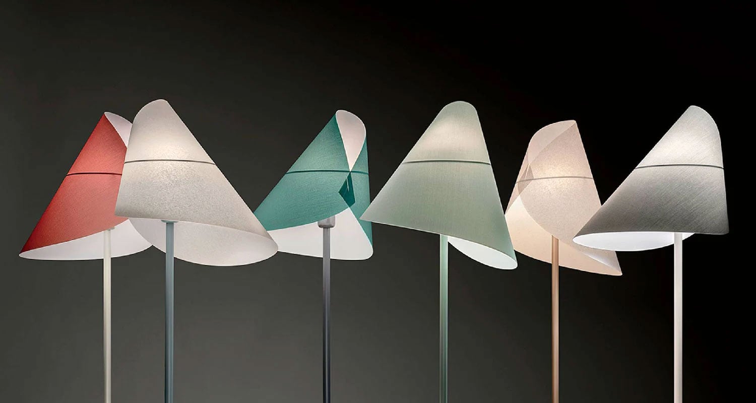 lamp shades in various colors