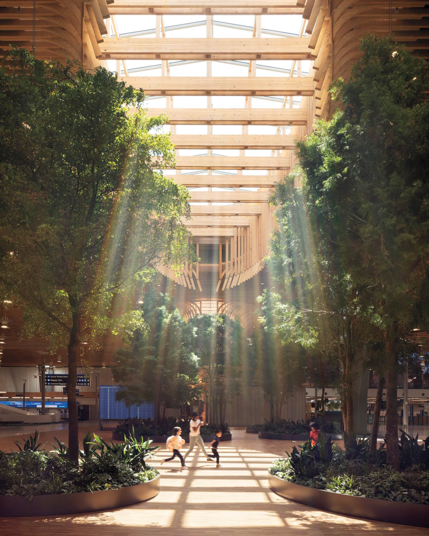 people inside indoor garden