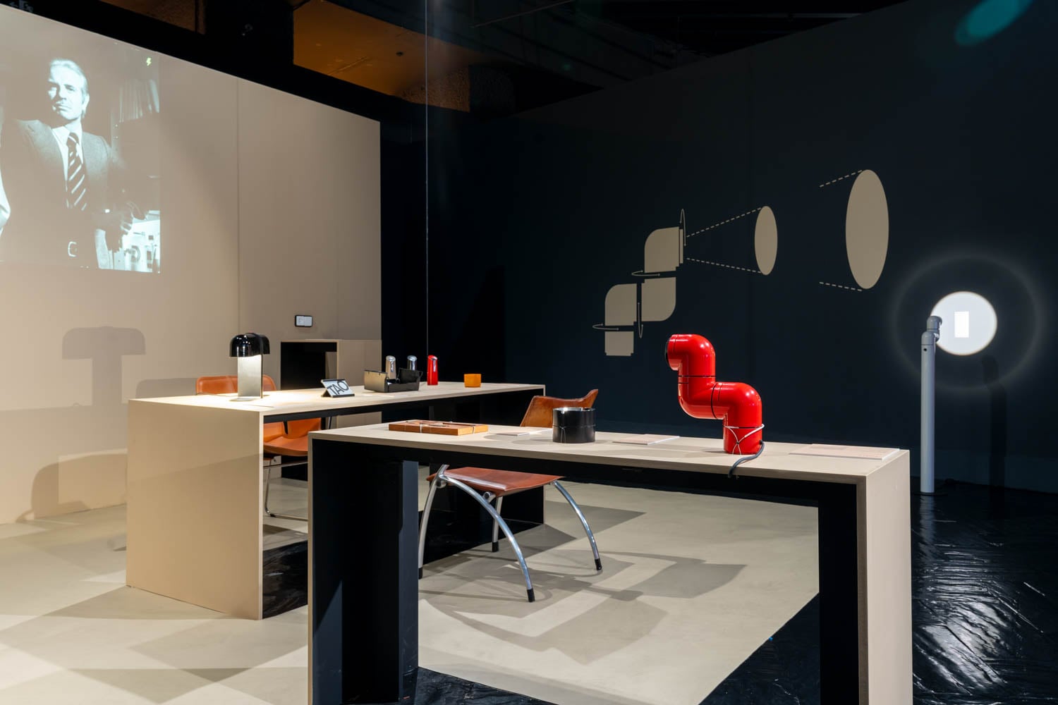 room with tables honoring the late Andre Ricard