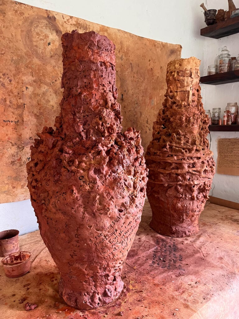 two clay vessels